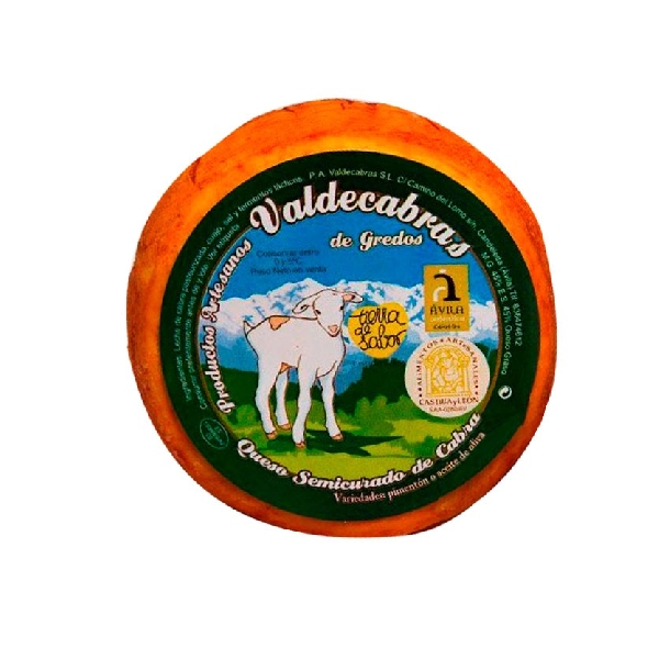 Valdecabras - Queso Entero de Cabra (Pimentón)